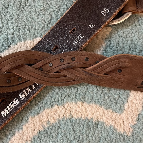 FREE WITH PURCHASE Miss Sixty brown leather belt - Picture 4 of 4